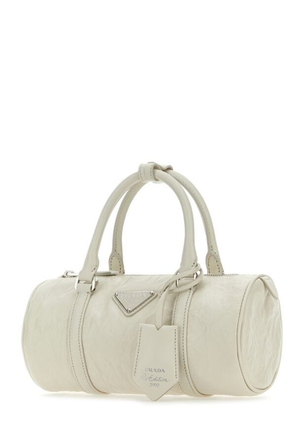 Prada Woman White Leather Small Handbag