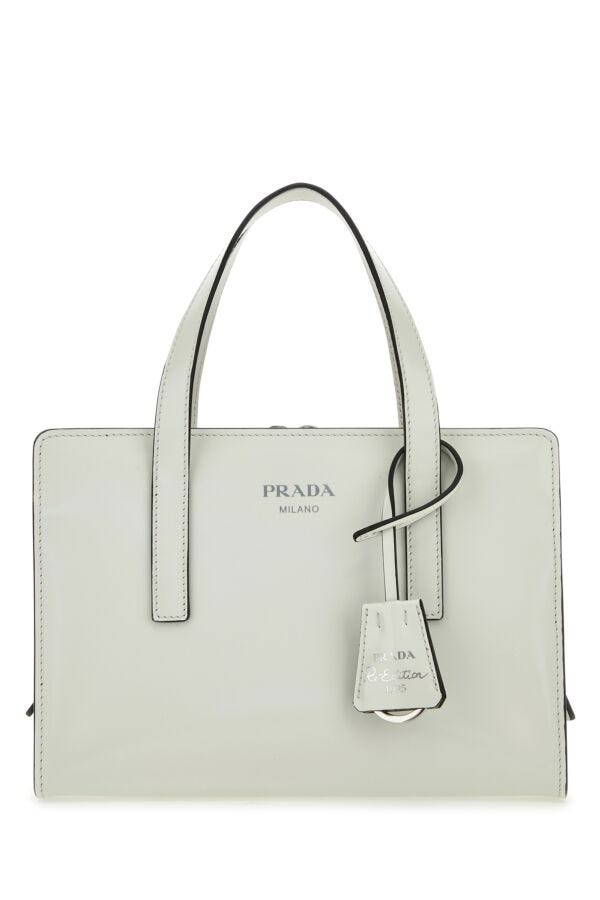 Prada Woman Ivory Leather Re-Edition 1995 Handbag