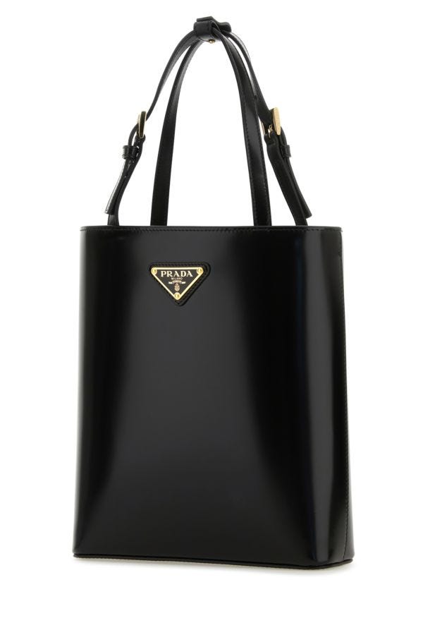 Prada Woman Black Leather Handbag