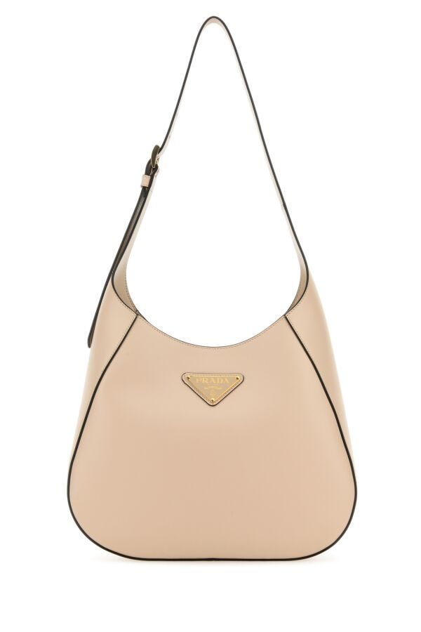 Prada Woman Light Pink Leather Shoulder Bag