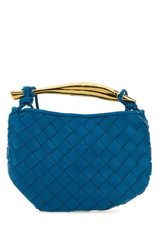 Bottega Veneta Woman Electric Blue Leather Sardine Handbag