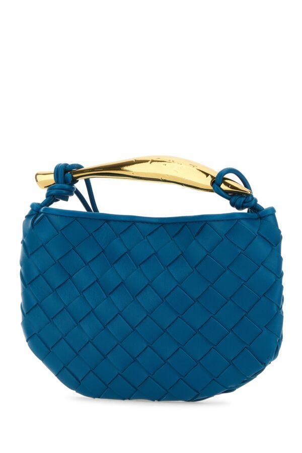 Bottega Veneta Woman Electric Blue Leather Sardine Handbag