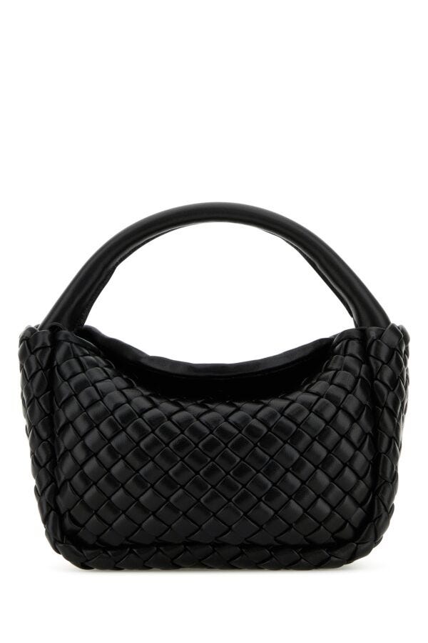 Bottega Veneta Woman Black Leather Mini Koble Handbag