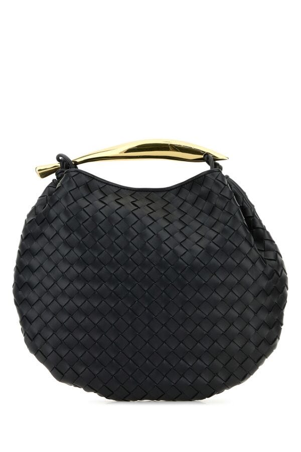 Bottega Veneta Woman Navy Blue Leather Sardine Handbag