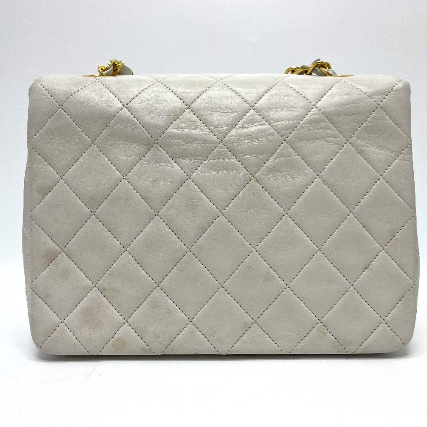 Chanel CC Mark Bag ChainShoulder Crossbody Shoulder Bag White GoldHardware