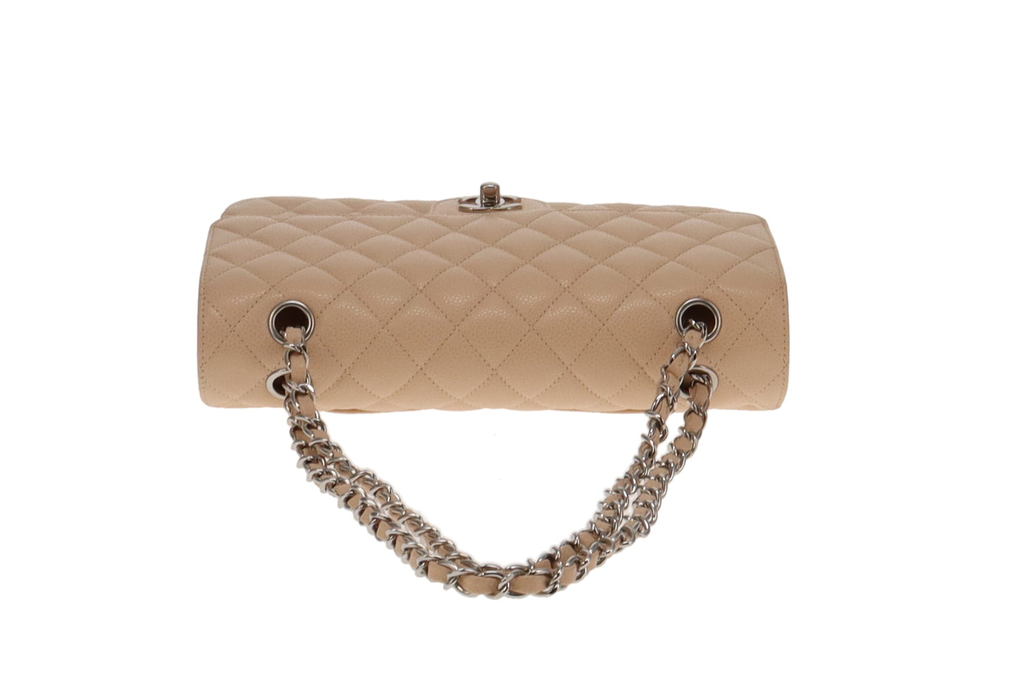 Chanel Beige Caviar SHW Medium Classic Double Flap 2011