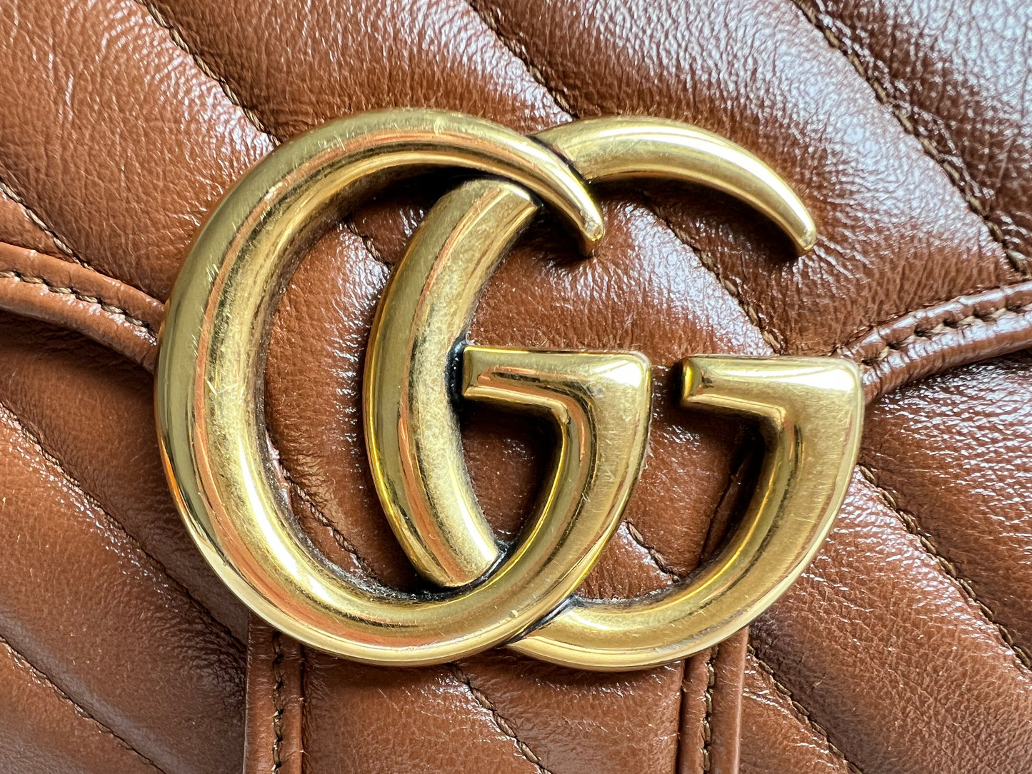 Gucci GG Brown Marmont Small Shoulder Bag (RRP £1800)