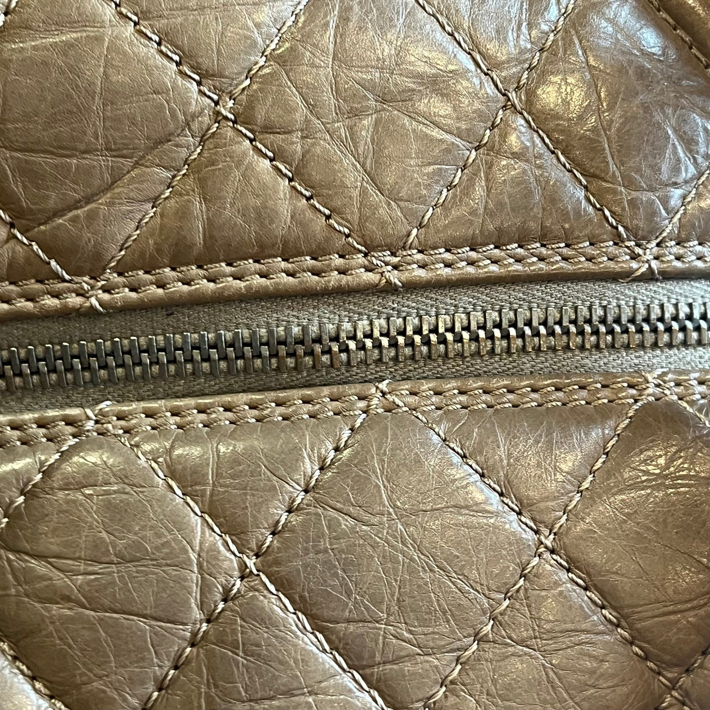 CHANEL Lady Braided Beige Aged Calfskin Tote TS