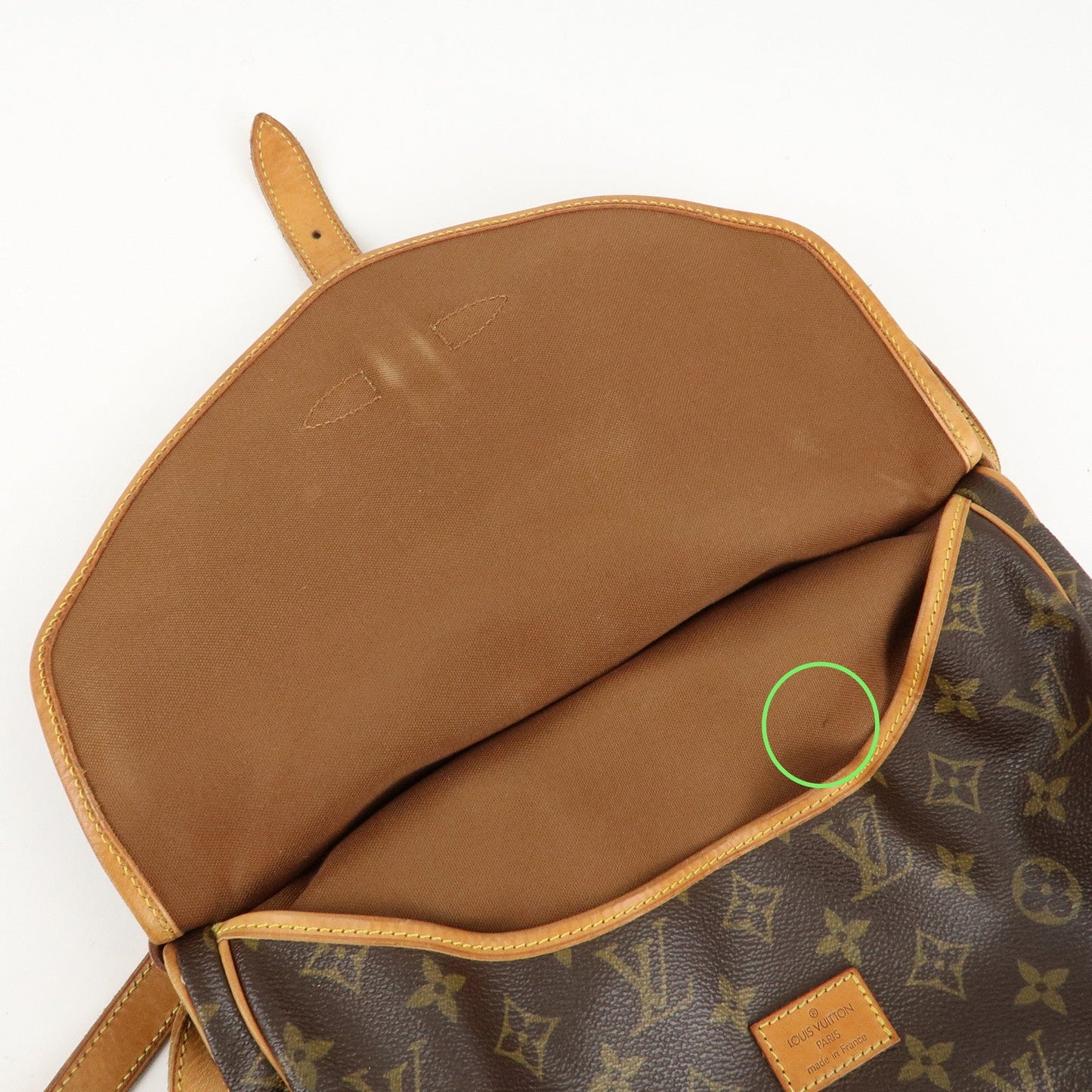 Louis Vuitton Monogram Saumur 30 Crossbody Bag Brown M42256