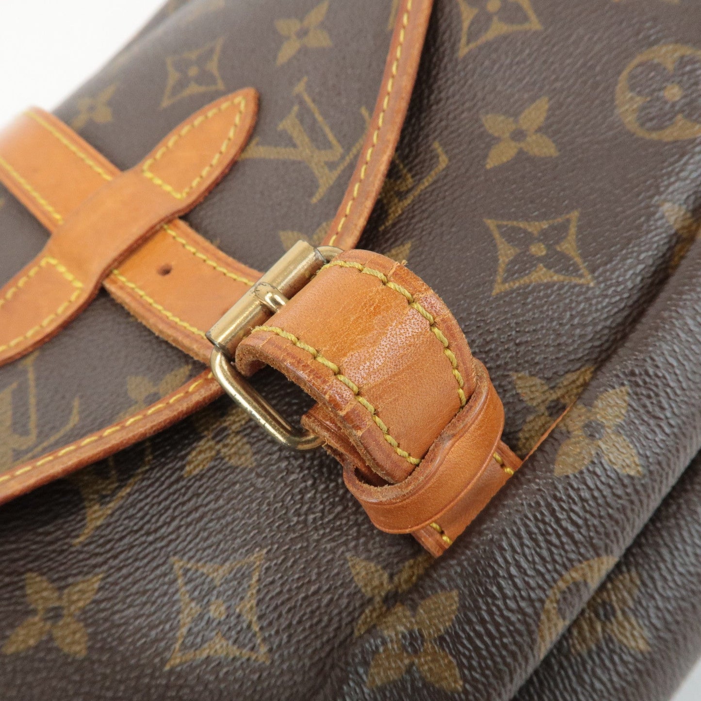 Louis Vuitton Monogram Saumur 30 Shoulder Bag Brown M42256