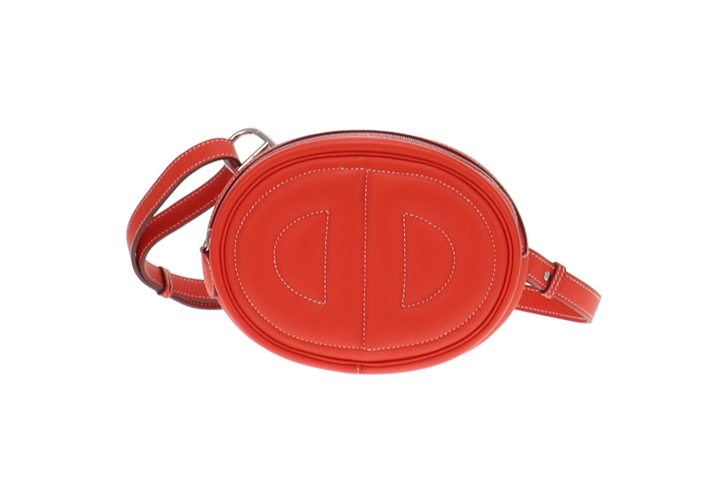 Hermes Capucine Red Swift Leather In The Loop Belt Bag 2021