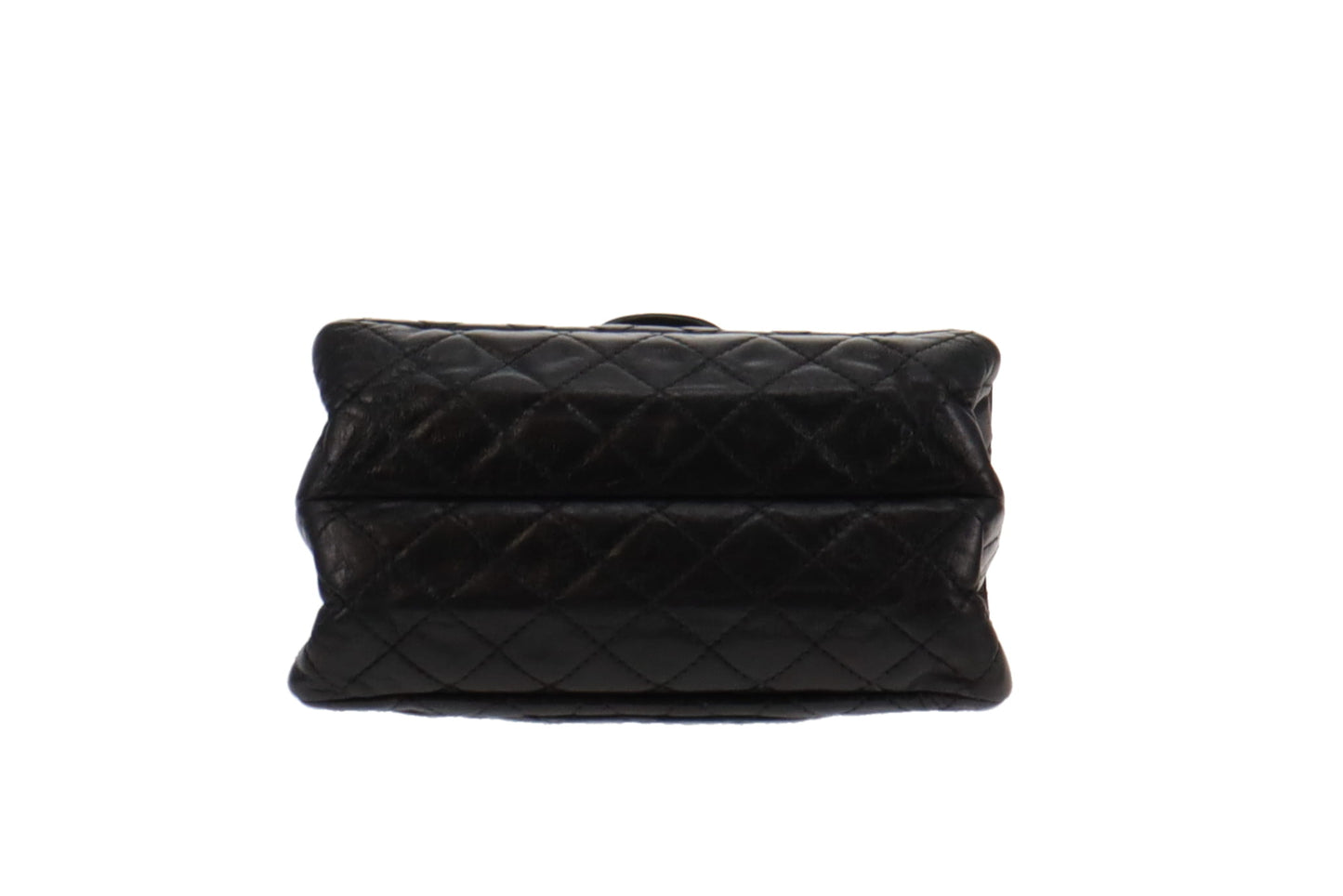 Chanel Black Glazed Calfskin 2.55 Reissue 224 Accordion Flap Bag 2008/09