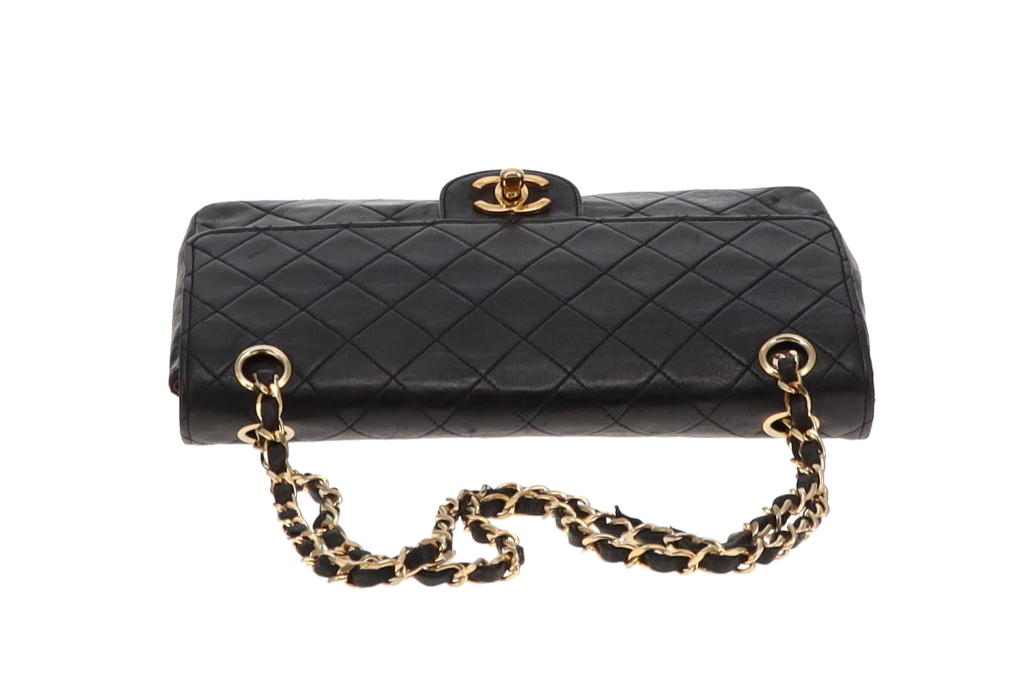 Chanel Black Classic Medium Double Flap Bag (0 series) 1986/88