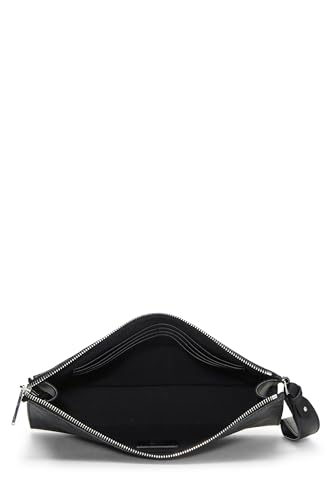 Fendi,  Black Zucca Coated Canvas Clutch, Black