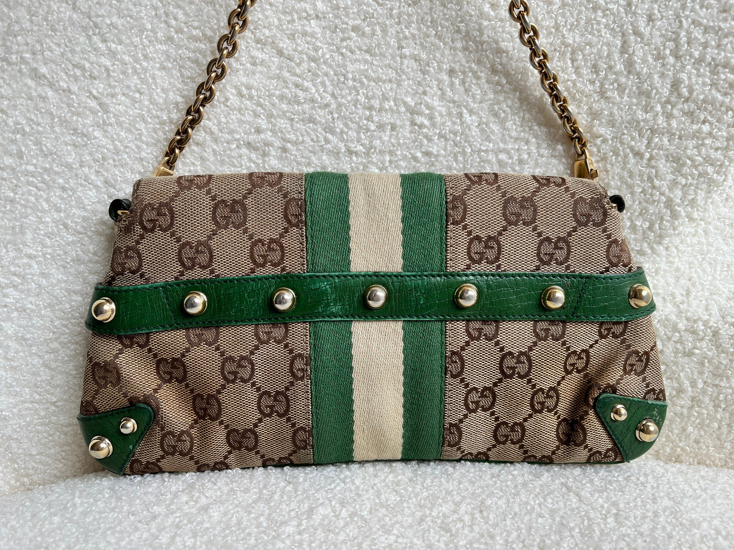 Gucci GG Horsebit Chain Shoulder Bag Vintage