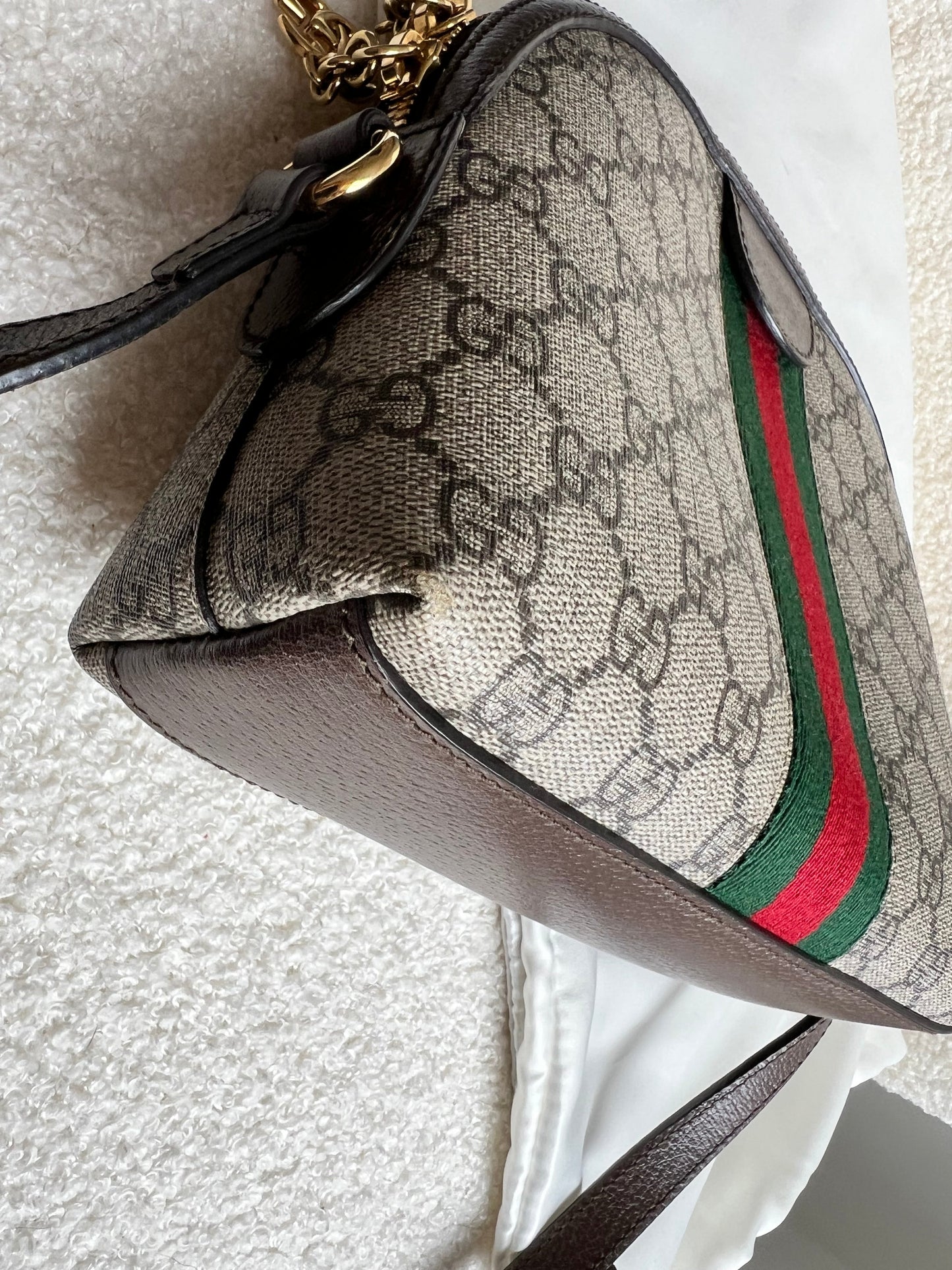 Gucci Ophidia GG Supreme Rounded Top Shoulder Bag (RRP £1,340)