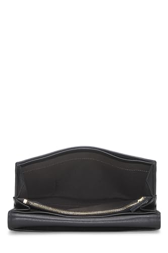 Fendi,  Black Zucca Leather Long Wallet, Black