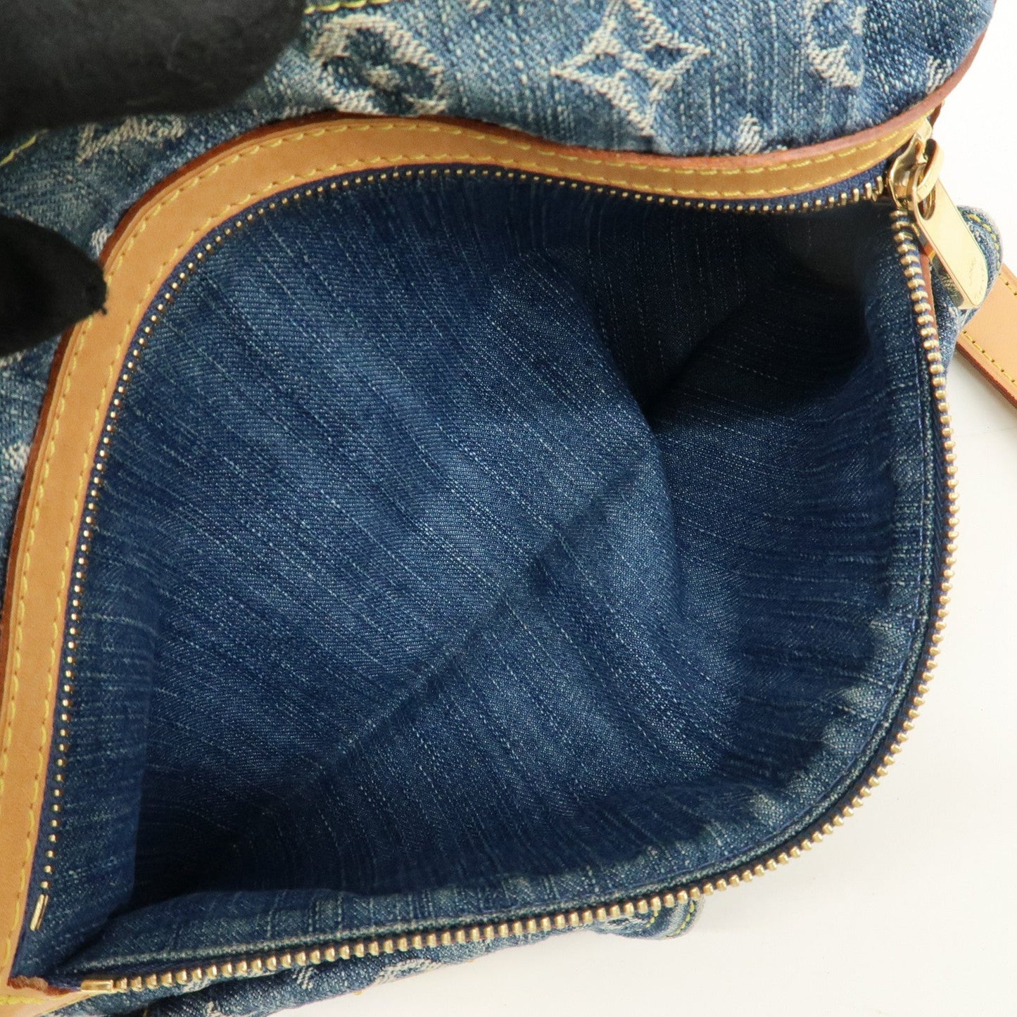 Louis Vuitton Monogram Denim Baggy PM Shoulder Bag Blue M95049