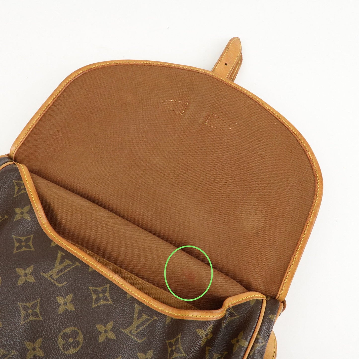 Louis Vuitton Monogram Saumur 30 Crossbody Bag Brown M42256