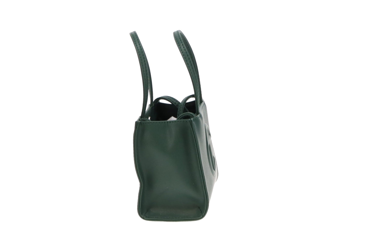 Telfar Dark Olive Faux leather Small Shopping Bag