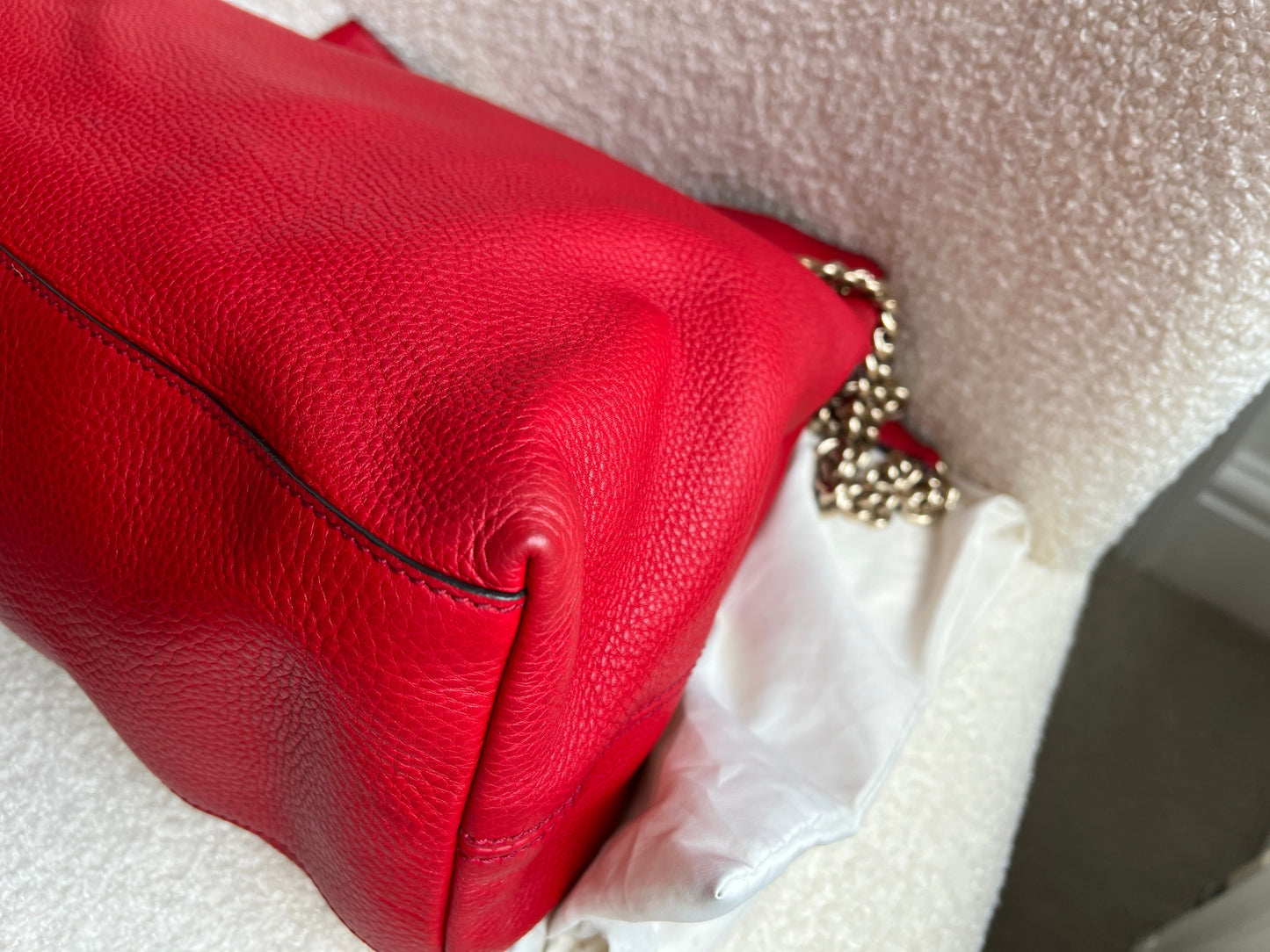 Gucci Red Soho Chain Tote (RRP £1350)