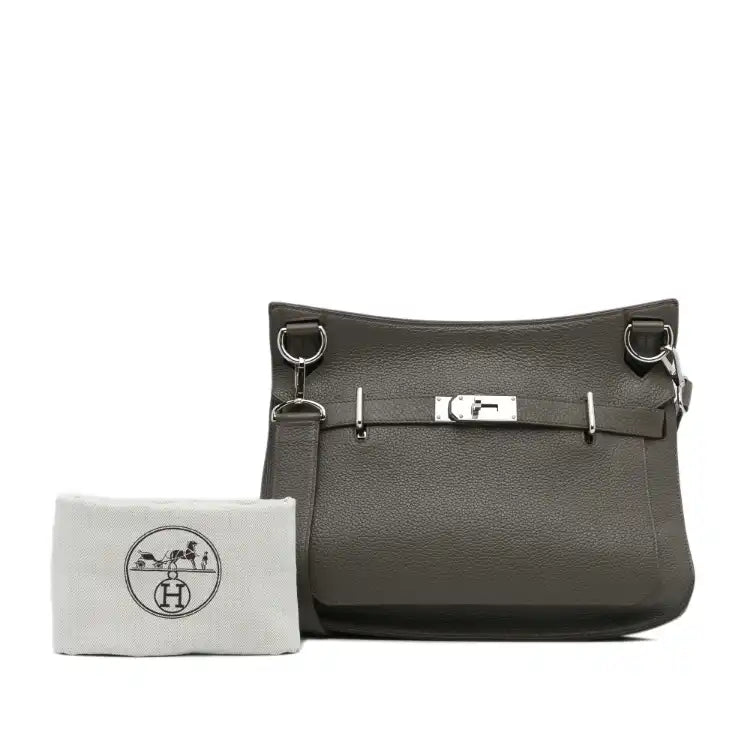 Hermès Jypsiere 34 Grey Clemence Palladium