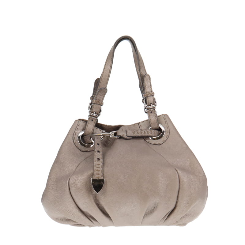 Fendi Selleria Silver Pomodorino Shoulder Bag