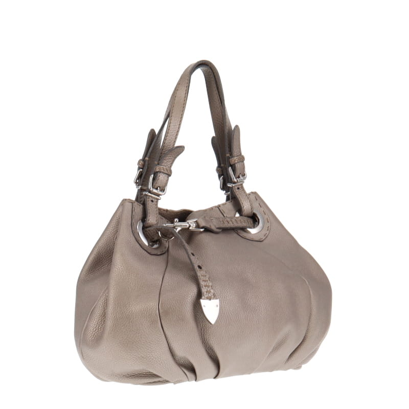 Fendi Selleria Silver Pomodorino Shoulder Bag