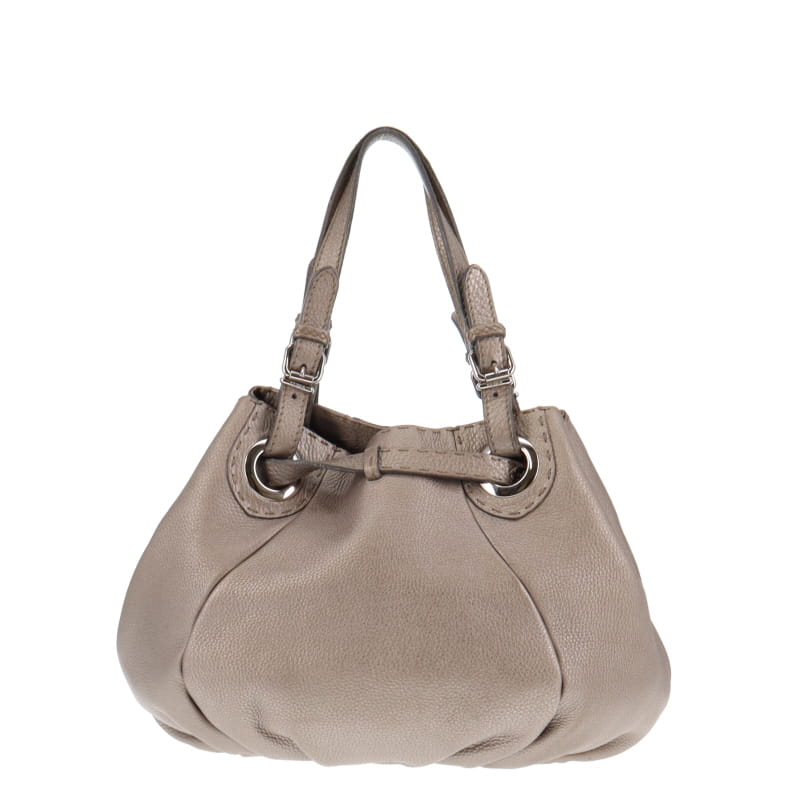 Fendi Selleria Silver Pomodorino Shoulder Bag