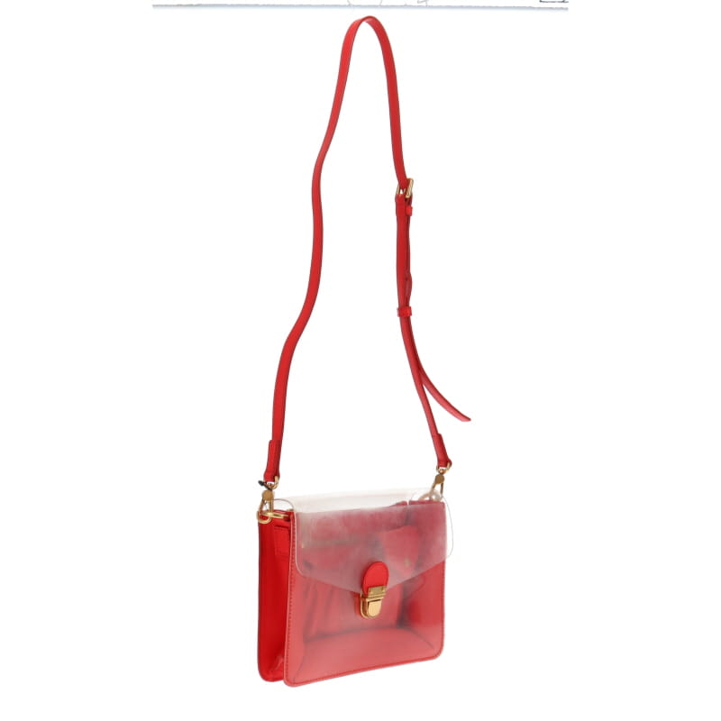 Marc By Marc Jacobs Clearly Red Leather/Perspex Crossbody Bag