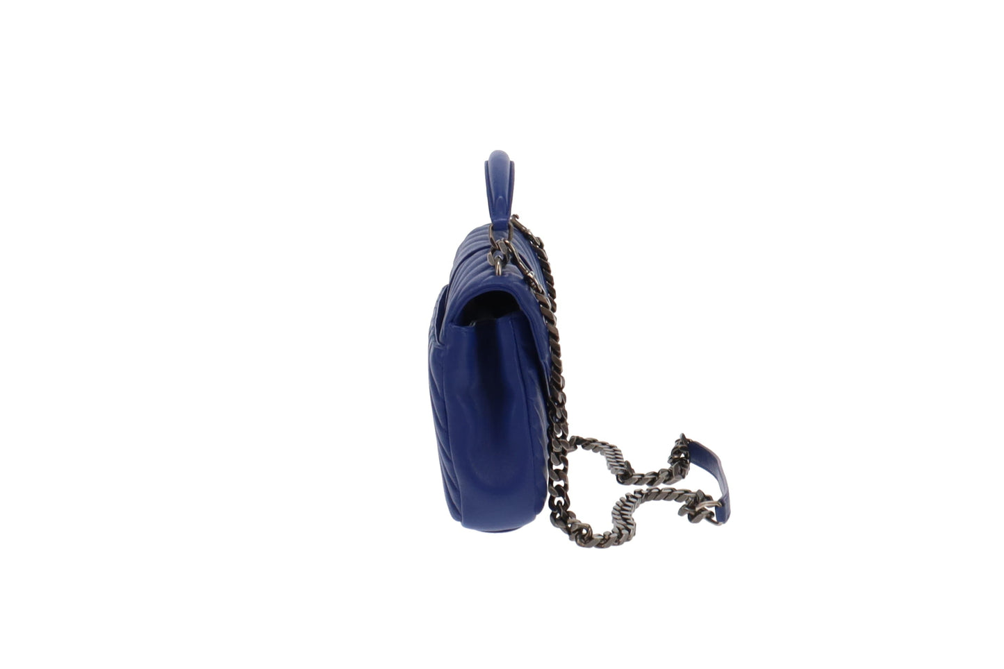 Saint Laurent Royal Blue Medium College Chain Bag