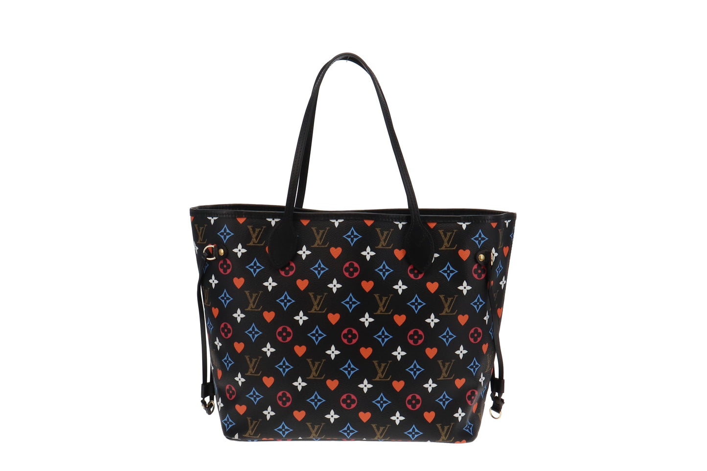 Louis Vuitton Black Multi Colour Game On Neverfull MM GI5200