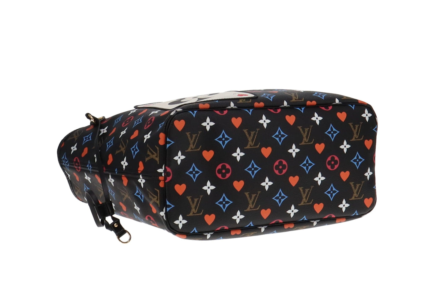 Louis Vuitton Black Multi Colour Game On Neverfull MM GI5200