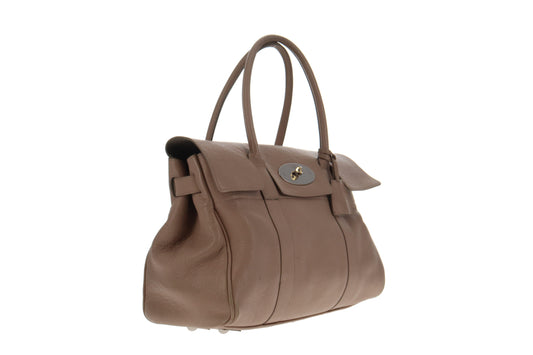 Mulberry Bayswater Putty With Nickle Hardware