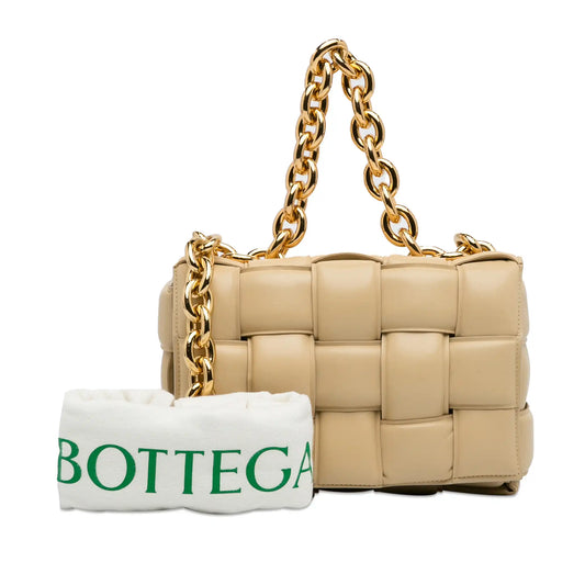 Bottega Veneta Padded Chain Cassette Maxi Brown