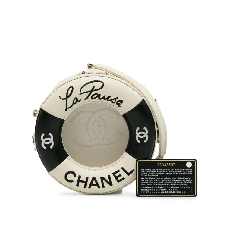 Chanel La Pausa Coco Lifesaver Round Bag Lambskin