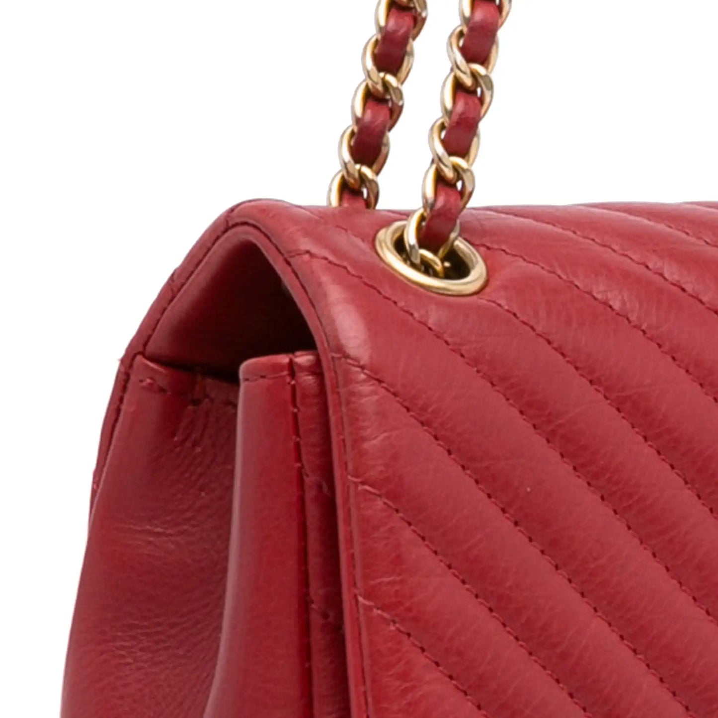 Chanel Rock The Corner Mini Red Calfskin Gold