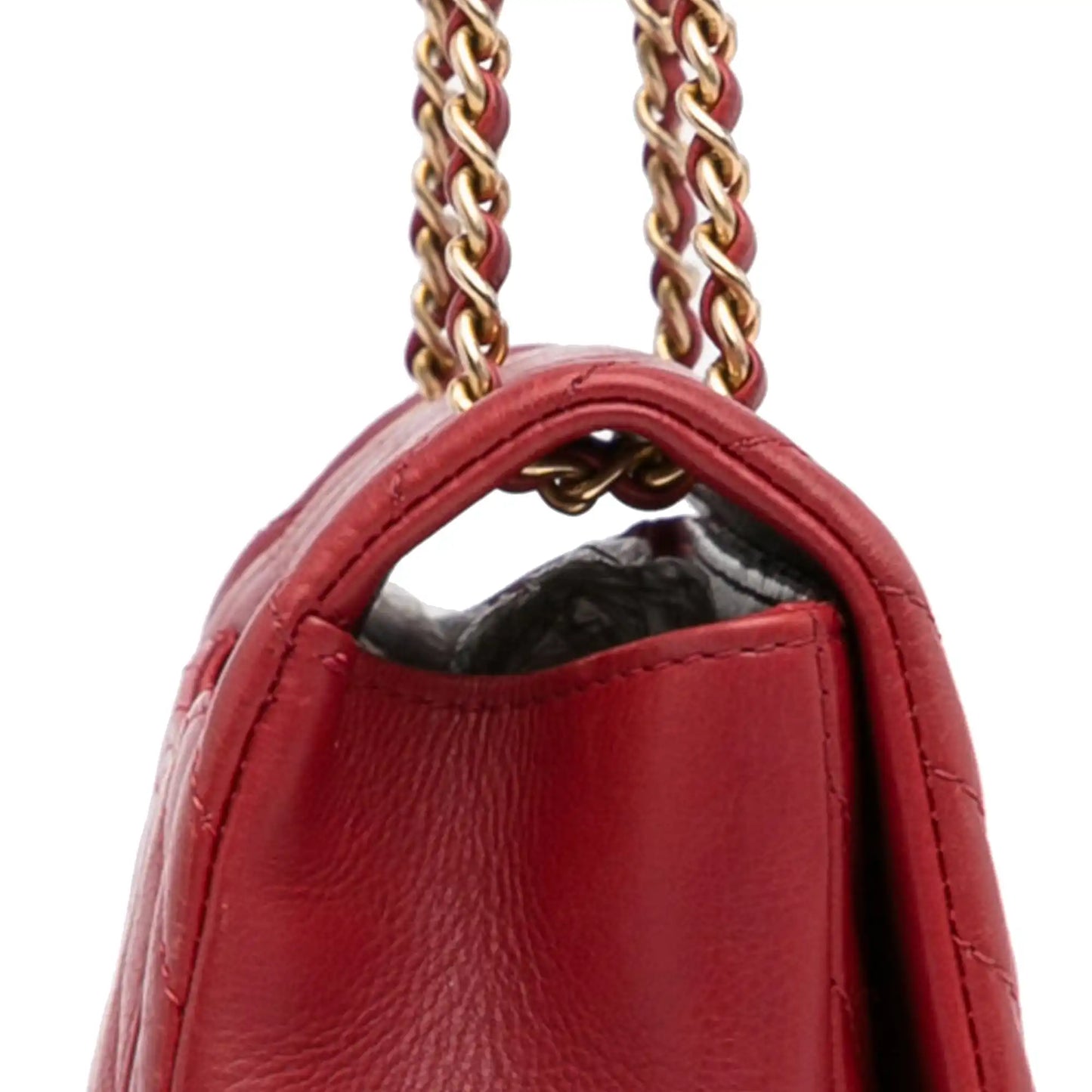 Chanel Rock The Corner Mini Red Calfskin Gold