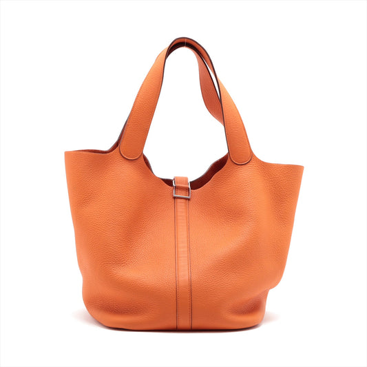 HERMES Picotin GM in Togo Orange 2005 Ladies