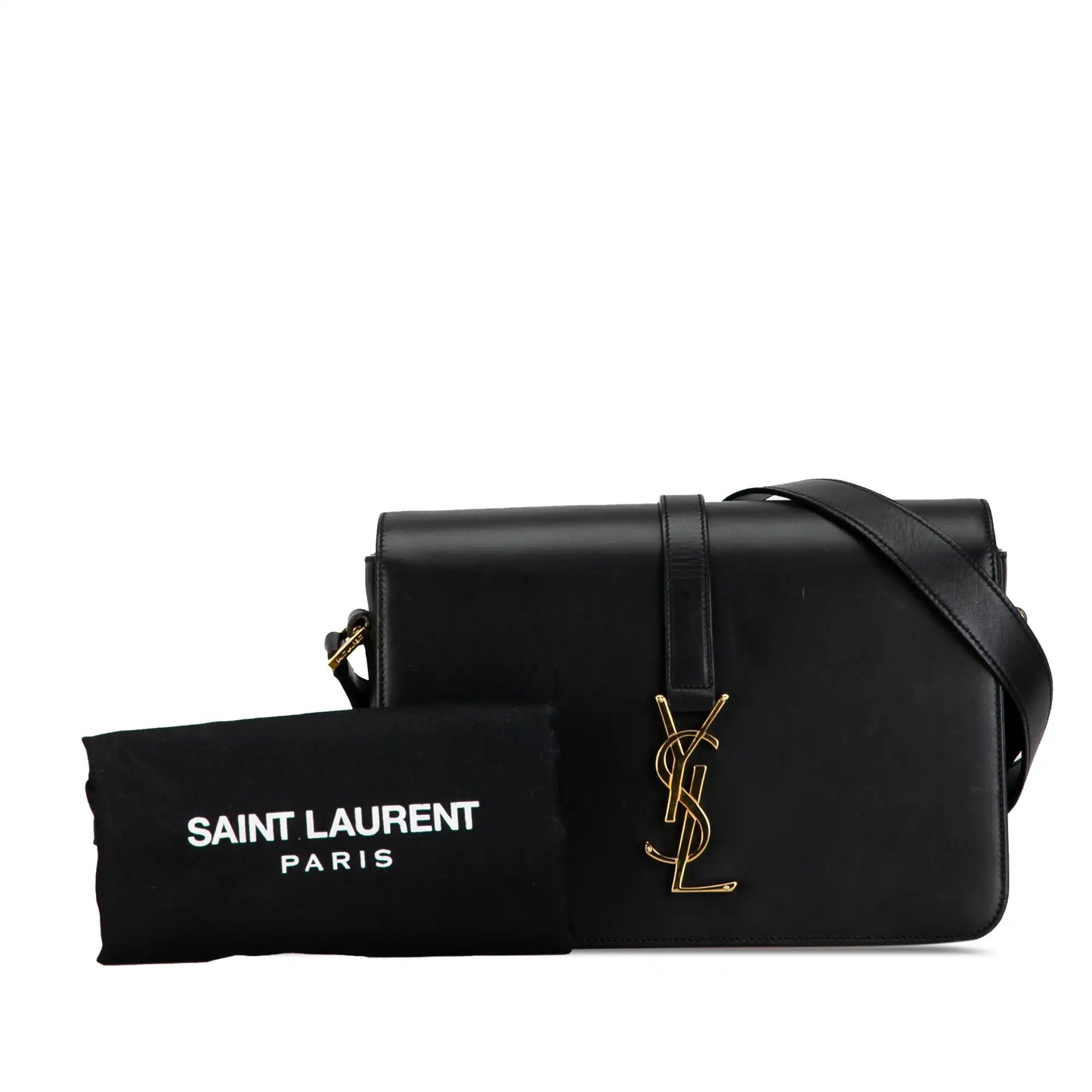 Yves Saint Laurent Universite Bag Medium Black Leather