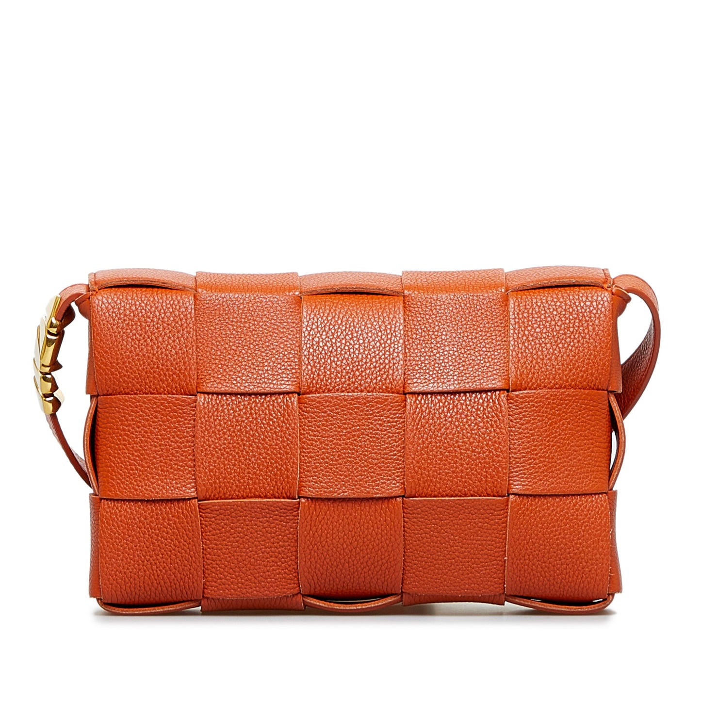 Bottega Veneta Cassette Orange Intrecciato