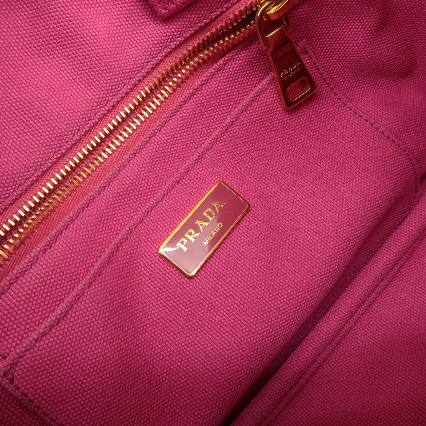 PRADA Canapa Mini Canvas 2Way Hand Shoulder Bag Pink B2439G