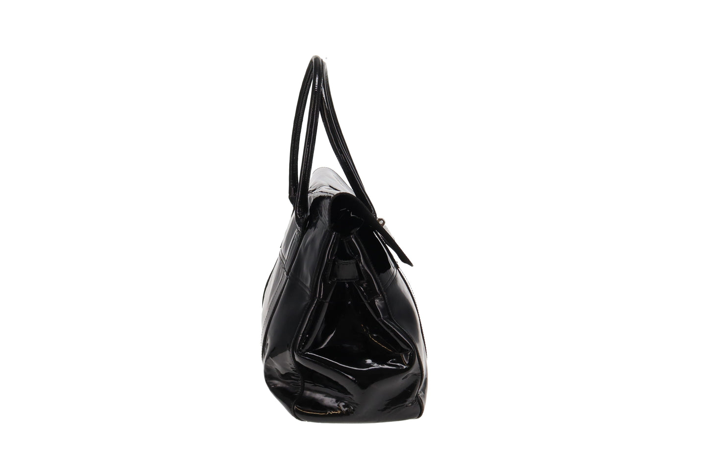 Mulberry Black Patent Classic Bayswater