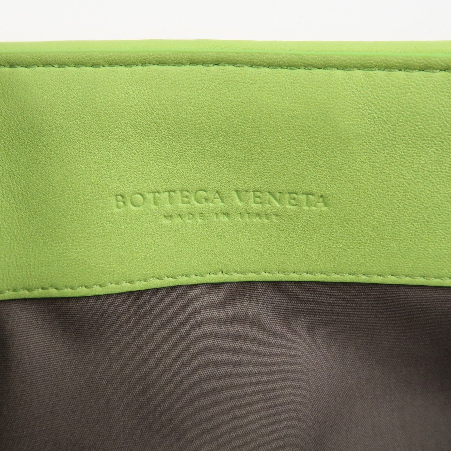 BOTTEGA VENETA Intrecciato Leather Shoulder Bag Light Green