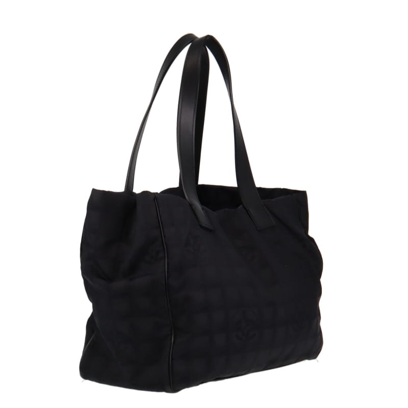 Chanel Black Travel Ligne Tote Medium