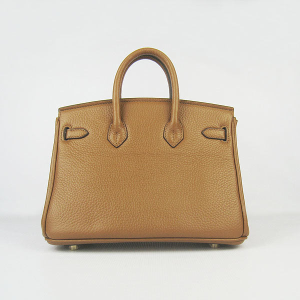 Hermes Birkin 25cm Handbag 6068 light coffee golden