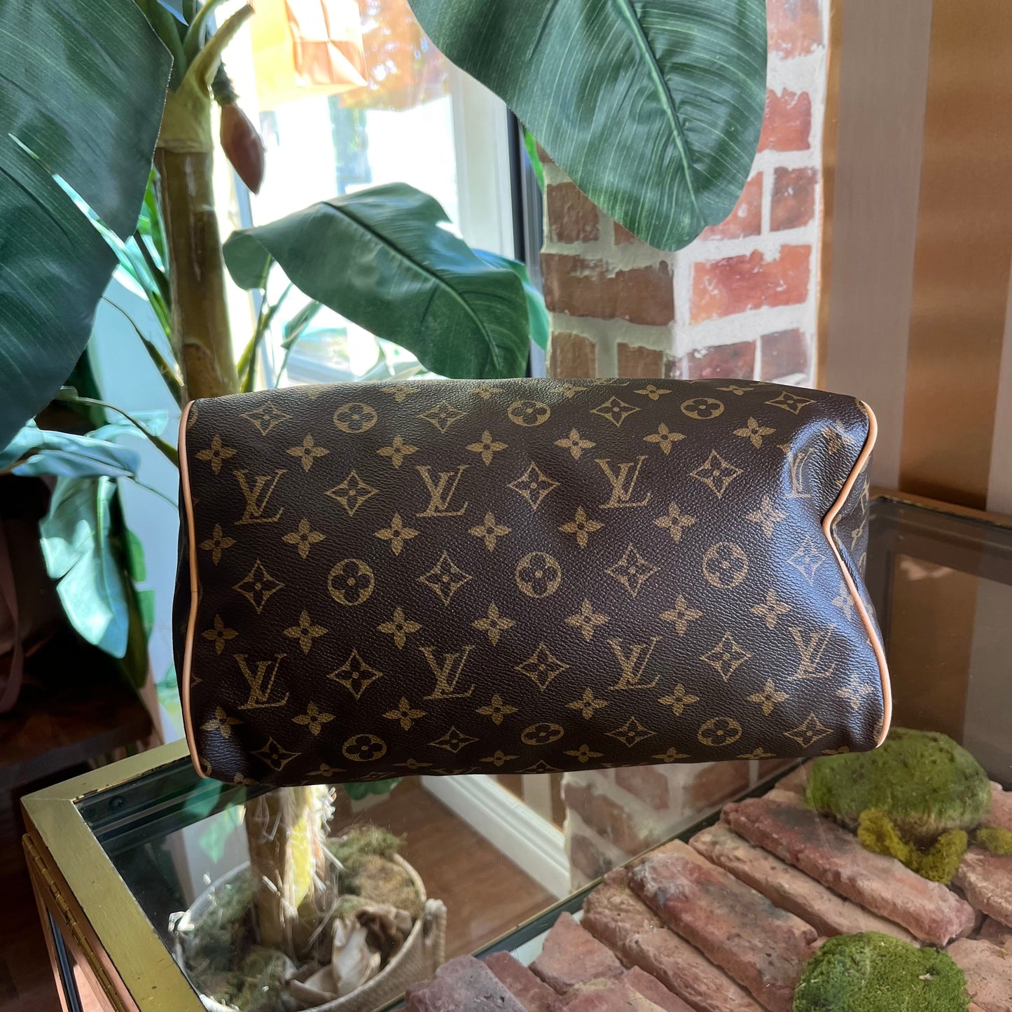 LOUIS VUITTON  Brown Monogram Canvas Speedy 30