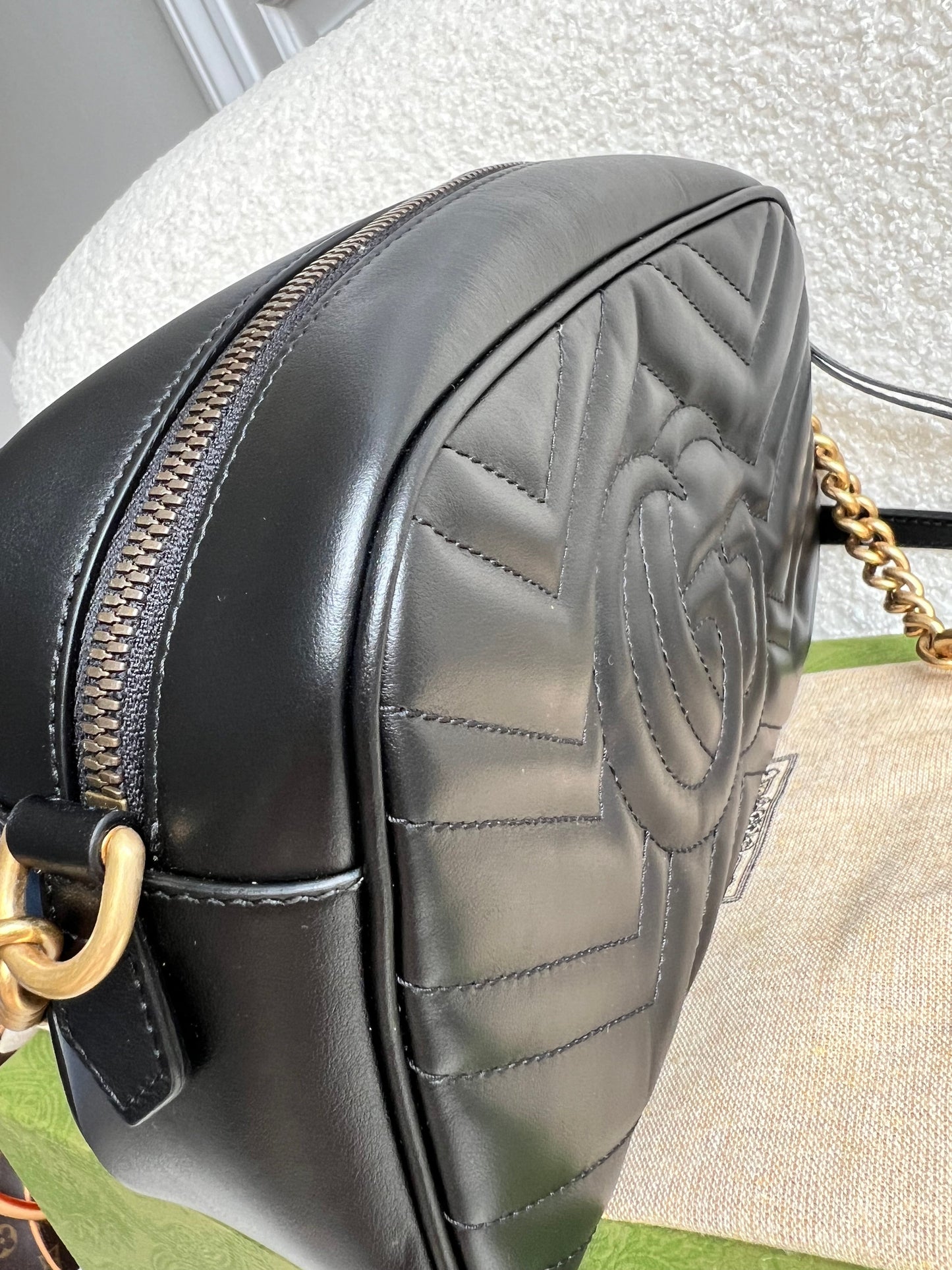 Gucci GG Black Marmont Small Shoulder Bag (RRP £1340)