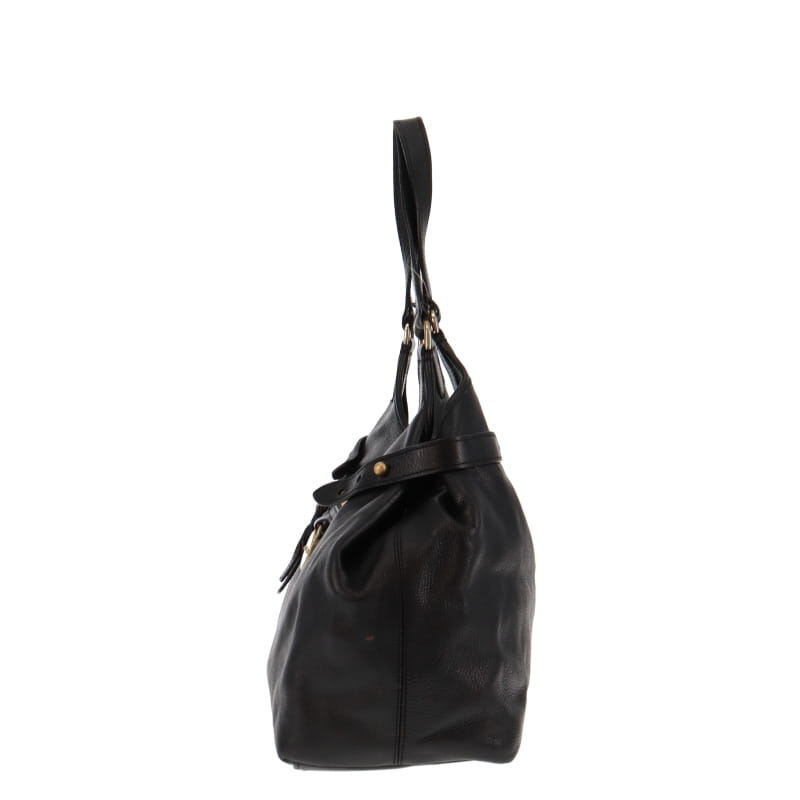 Mulberry Vintage Black Spongy Leather Somerset Tote