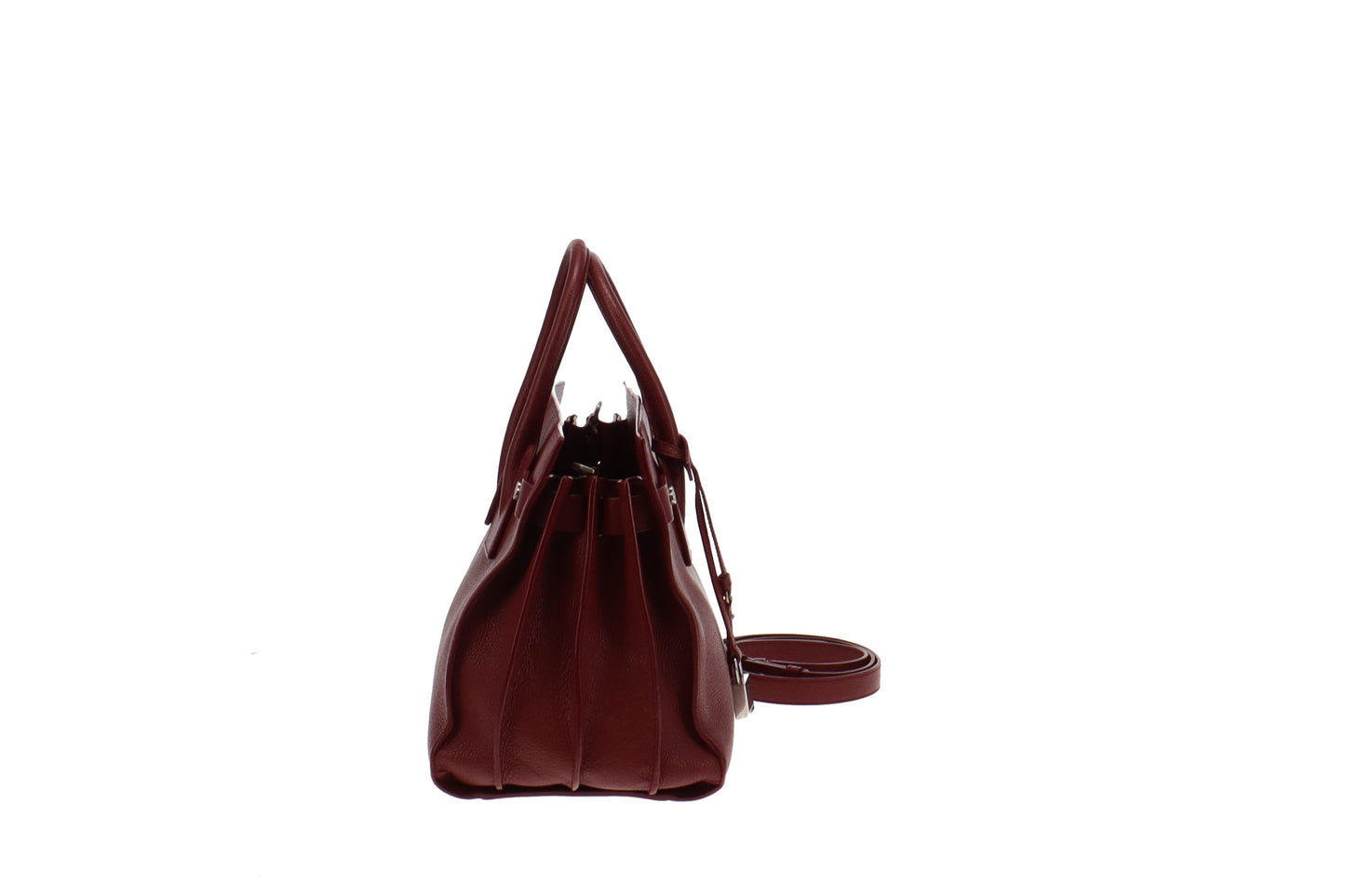 Saint Laurent Ruby Red Souple Sac Du Jour